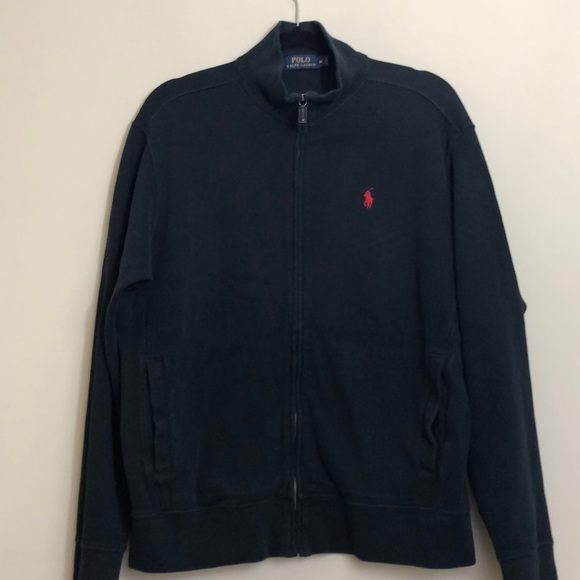 Polo by RL Navy Full-Zip Cotton Sweater Size M - Picture 2 of 8